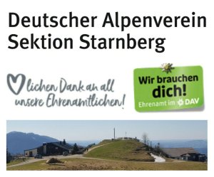Dank an Ehrenämter - Flyer/DAV Starnberg